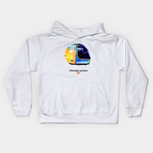 F1 2020 Fernando Alonso Crash Helmet Kids Hoodie